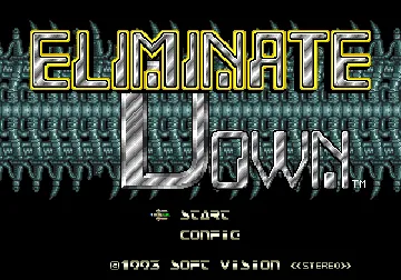 Eliminate Down (Japan) screen shot title